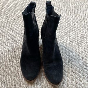 Ugg black suede ankle booties